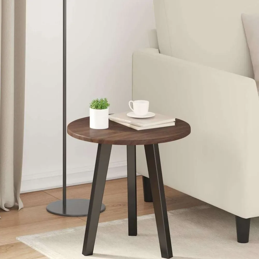 Accessoires Pour Tables-vidaXL Plateau de table Chêne marron Ø 40 x 1,5 cm Bois d'ingénierie Chêne marron