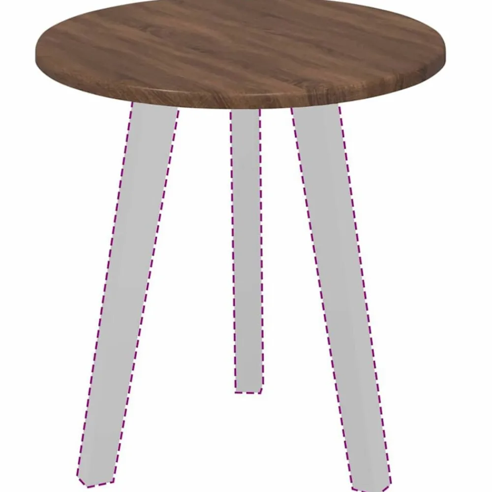 Accessoires Pour Tables-vidaXL Plateau de table Chêne marron Ø 40 x 1,5 cm Bois d'ingénierie Chêne marron