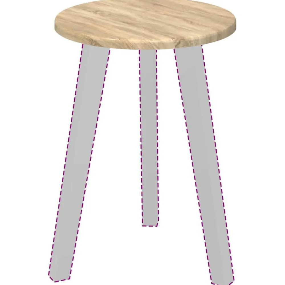 Accessoires Pour Tables-vidaXL Plateau de table Chêne sonoma Ø 30 x 1,5 cm Bois d'ingénierie Chêne sonoma