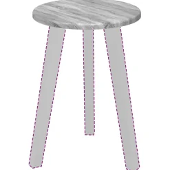 Accessoires Pour Tables-vidaXL Plateau de table Gris Sonoma 30 x 30 x 1,5 cm Bois d'ingénierie Sonoma gris