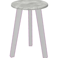 Accessoires Pour Tables-vidaXL Plateau de table Ø 30 x 1,5 cm Bois d'ingénierie Gris béton