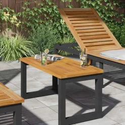 vidaXL Plateau de table Huile Naturelle 80 x 40 x 2 cm
