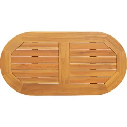 vidaXL Plateau de table Huile Naturelle 80 x 40 x 2 cm