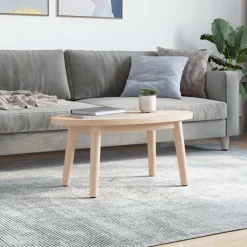 vidaXL Plateau de table ovale en pin massif 70 x 35 x 2,5 cm