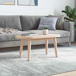 vidaXL Plateau de table 60x30x2,5 cm Bois massif Pin Ovale