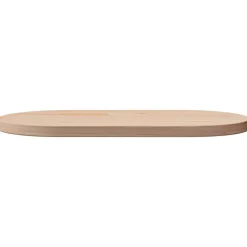 vidaXL Plateau de table 60x30x2,5 cm Bois massif Pin Ovale