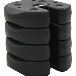vidaXL Poids pour belvédère 4 pcs Noir 220x50 mm Béton