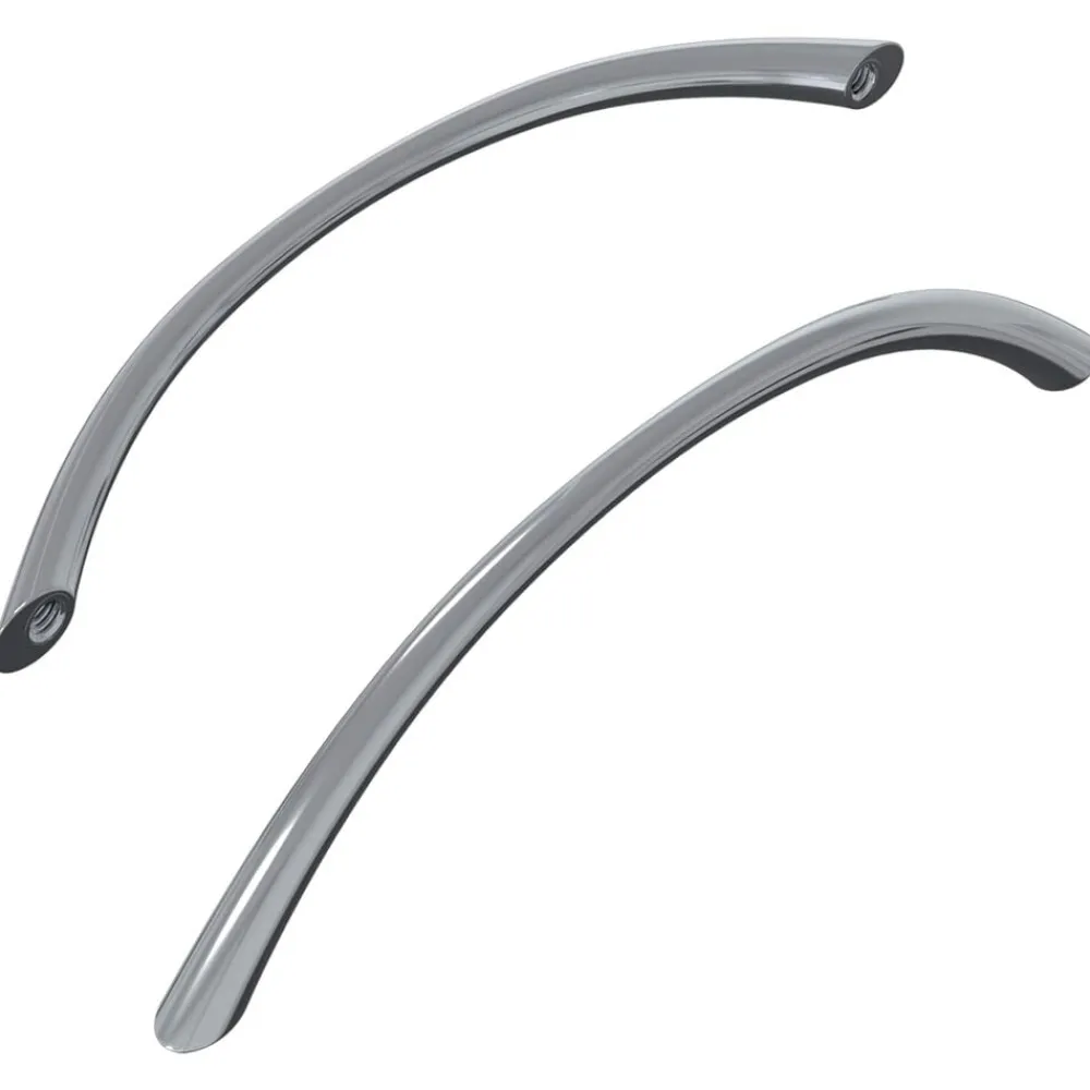 Accessoires De Quincaillerie-vidaXL Poignée 2 pcs Argenté 107 x 3.6 x 23 mm Acier inoxydable