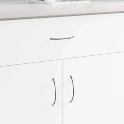 Accessoires De Quincaillerie-vidaXL Poignée 2 pcs Argenté 107 x 3.6 x 23 mm Acier inoxydable