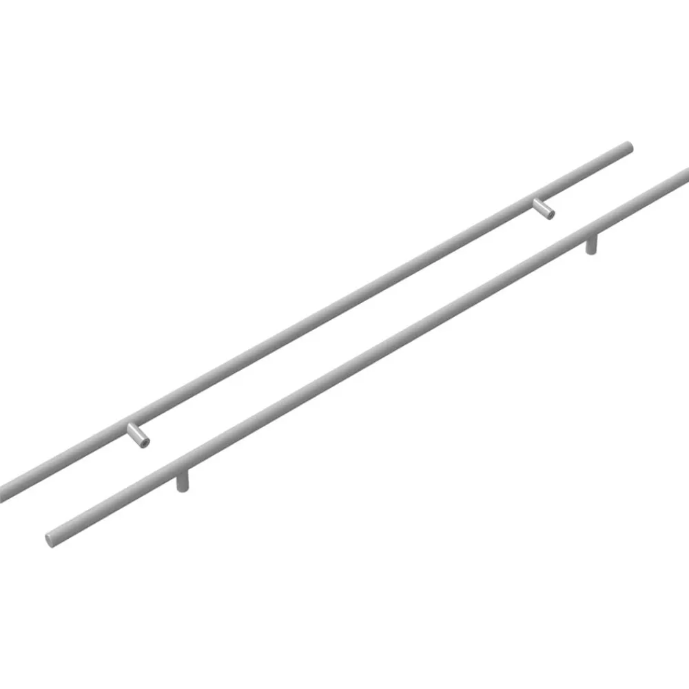 vidaXL Poignée de cabinet 2 pcs Argenté 700mm Acier inoxydable