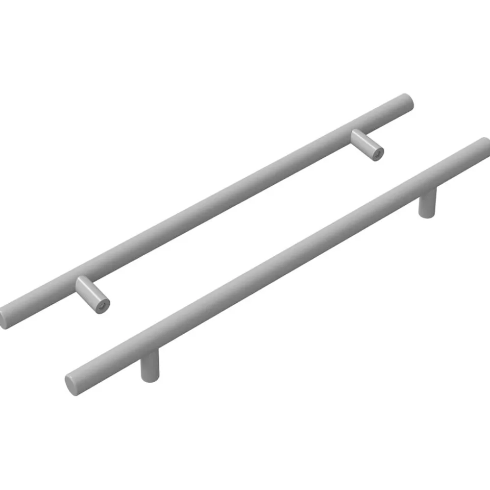 Accessoires De Quincaillerie-vidaXL Poignée de cabinet 2 pcs Argenté 300 mm Acier inoxydable