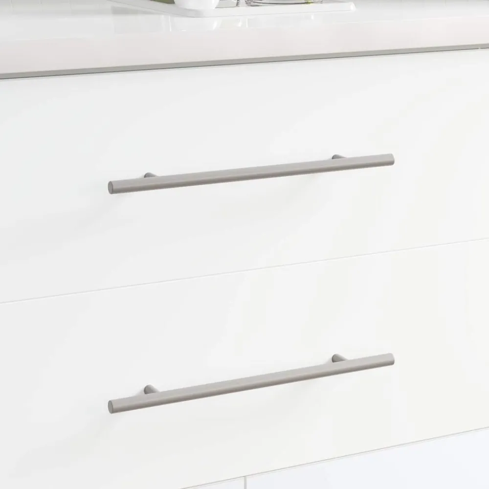 Accessoires De Quincaillerie-vidaXL Poignée de cabinet 2 pcs Argenté 300 mm Acier inoxydable