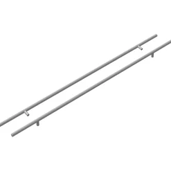 Accessoires De Quincaillerie-vidaXL Poignée de cabinet 2 pcs Argenté 800 mm Acier inoxydable