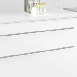 Accessoires De Quincaillerie-vidaXL Poignée de cabinet 2 pcs Argenté 800 mm Acier inoxydable