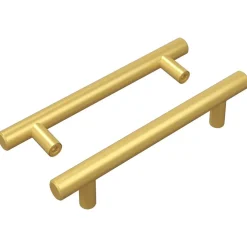 Accessoires De Quincaillerie-vidaXL Poignée de cabinet 2 pcs Doré 150 mm Acier inoxydable