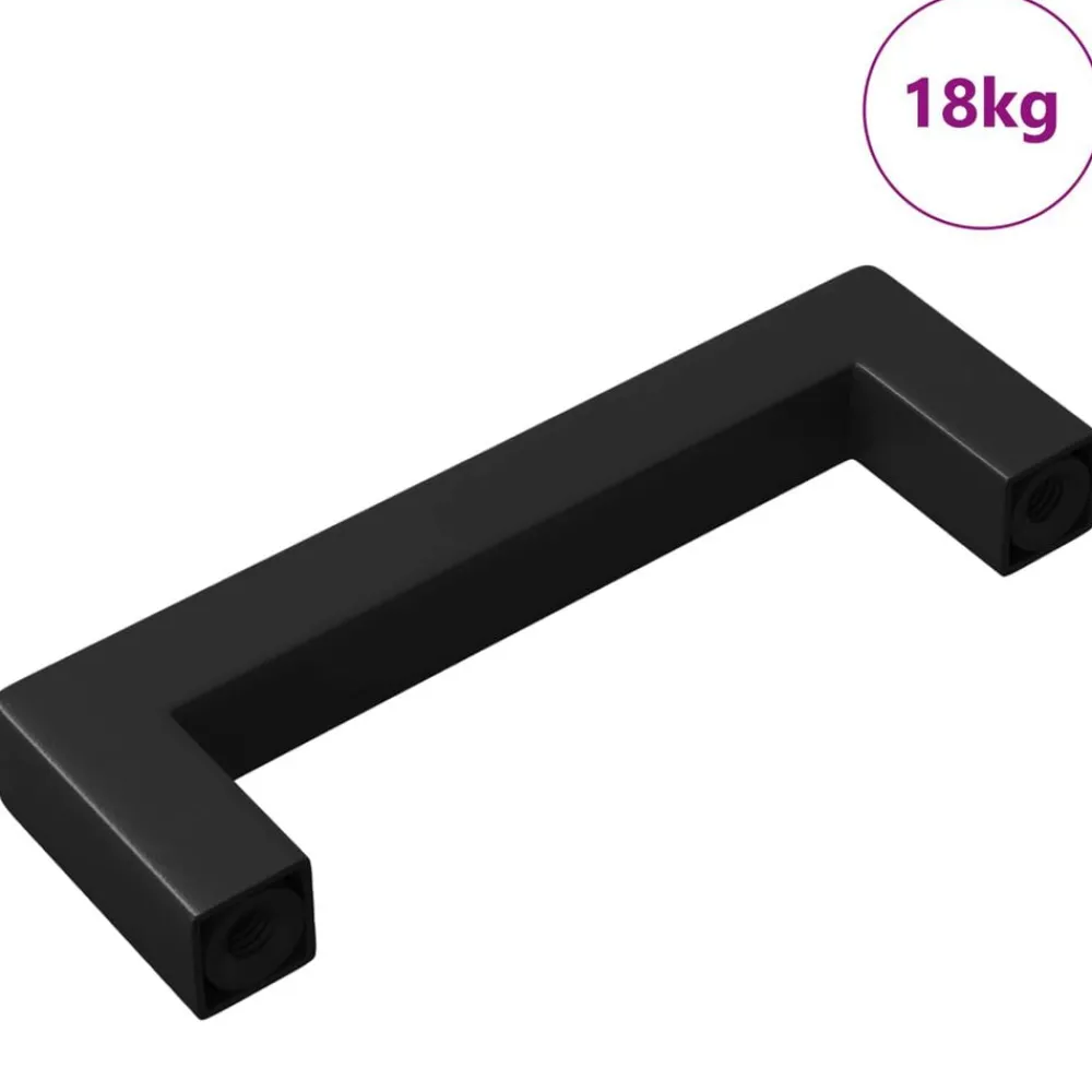 Accessoires De Quincaillerie-vidaXL Poignée de meuble 530 pcs Noir 105 x 12 x 36 mm Fer