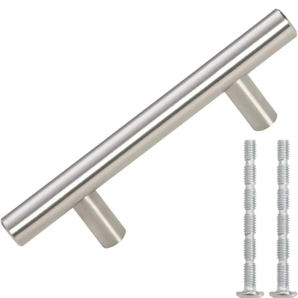 vidaXL Poignées d'armoire 10 pcs é 64 mm acier inoxydable