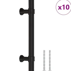 vidaXL Poignées d'armoire 10 pcs 96 mm acier inoxydable