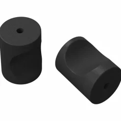 vidaXL Poignées de Cabinet 2 pcs Noir M4 x 12 mm Fer