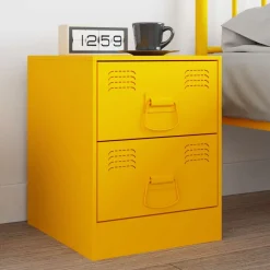 Accessoires De Quincaillerie-vidaXL Poignées de Cabinet 2 pcs Moutarde 85 x 45 mm Métал jaune moutarde