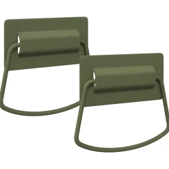 Accessoires De Quincaillerie-vidaXL Poignées de Meuble 2 pcs 85 x 45 mm Métал Vert olive
