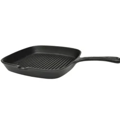 Arts De La Table & Arts Culinaires-vidaXL Poêle grille en fonte 24x23 cm