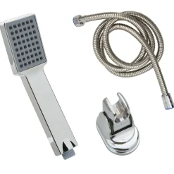 Plomberie-vidaXL Pomme de douche à main avec tuyau de 1,5 m Chrome