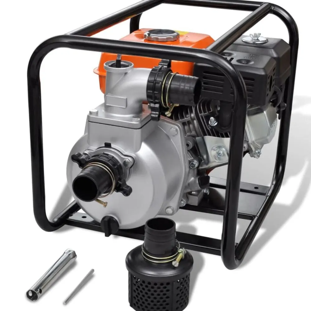 Pompes-vidaXL Pompe à eau à moteur à essence 50 mm Connexion 4800 W