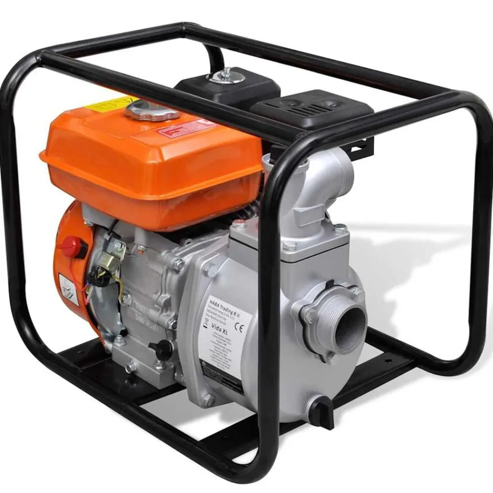 Pompes-vidaXL Pompe à eau à moteur à essence 50 mm Connexion 4800 W