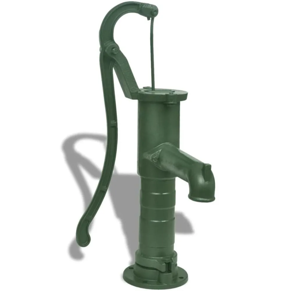 vidaXL Pompe à eau de jardin avec support Fonte