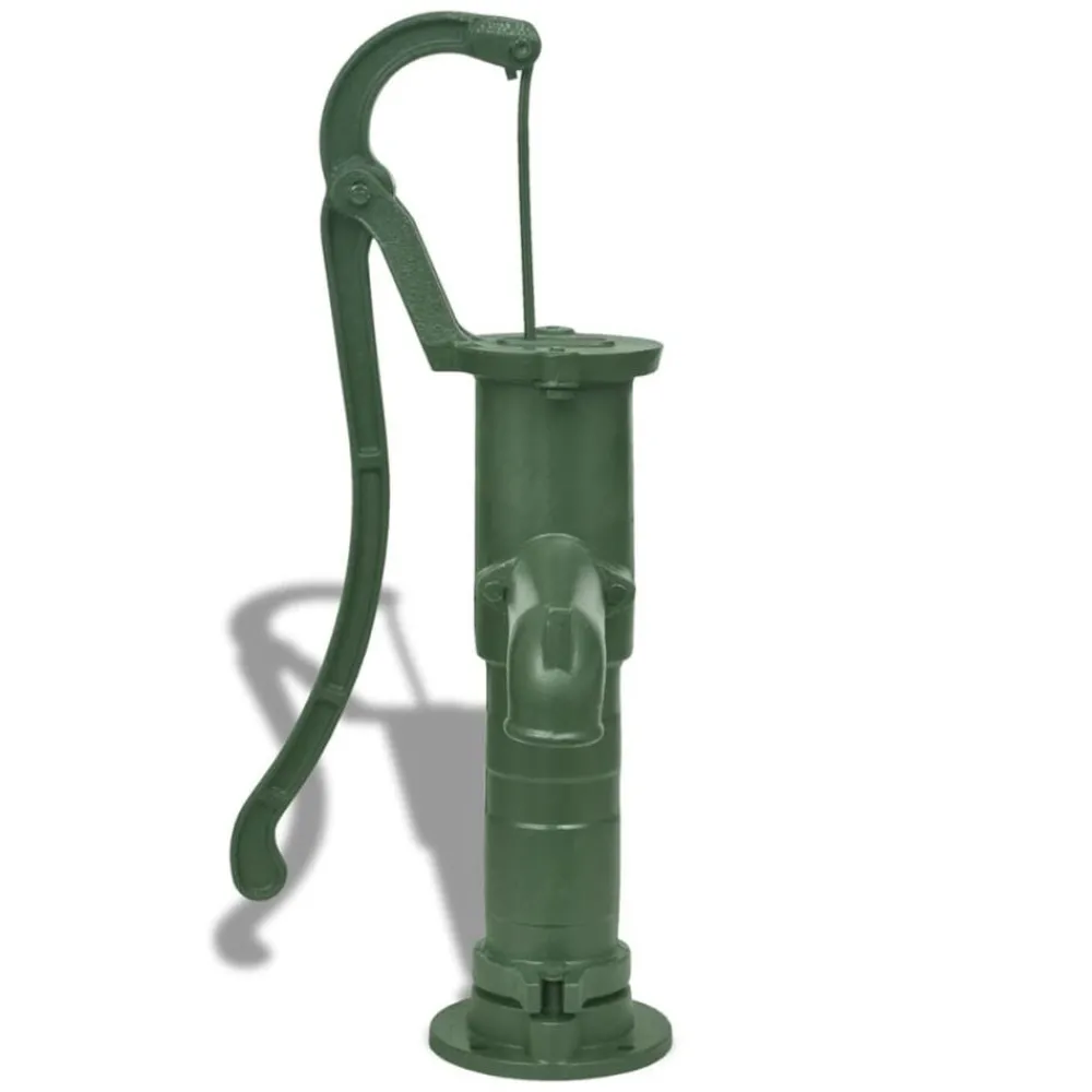 vidaXL Pompe à eau de jardin avec support Fonte