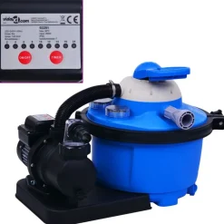 Piscine & Spa-vidaXL Pompe de filtration à sable avec minuterie 450 W 25 L