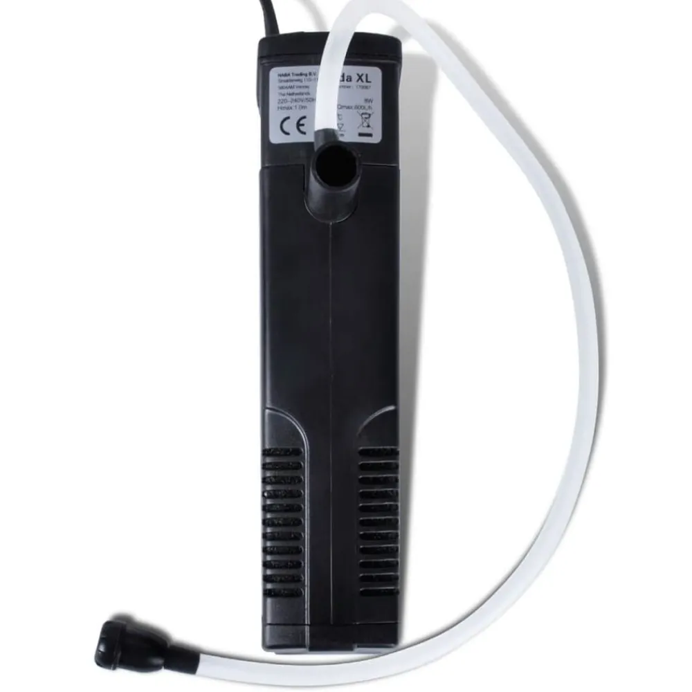 vidaXL Pompe de filtration d'aquarium avec charbon actif 600 l/h