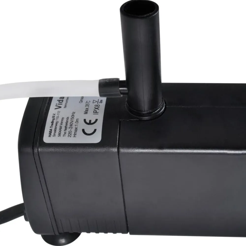 vidaXL Pompe de filtration d'aquarium avec charbon actif 600 l/h