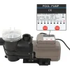 vidaXL Pompe de piscine avec minuterie Noir 0,25 CH 8000 l / h