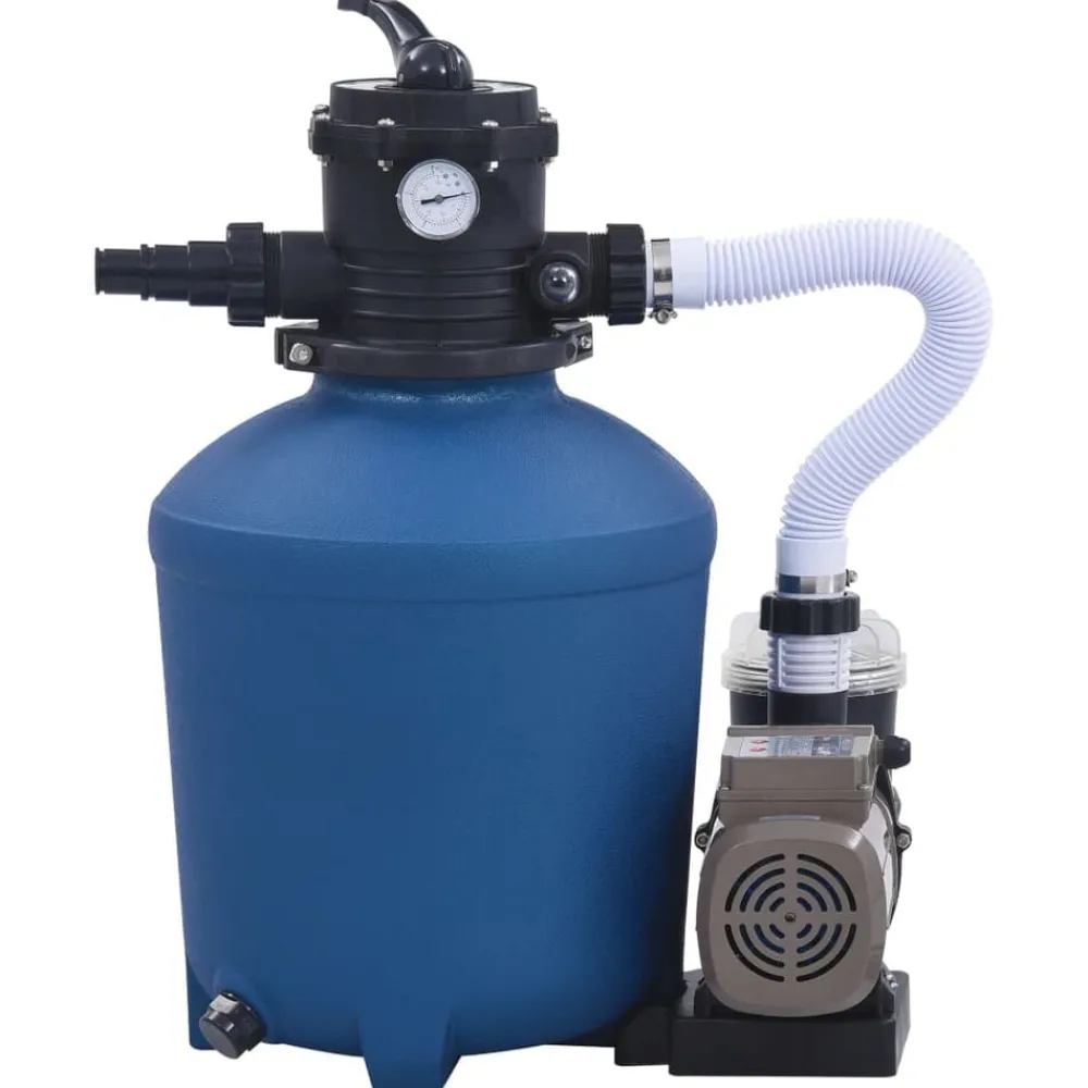 vidaXL Pompe filtrante à sable avec minuterie 530 W 10980 L/h