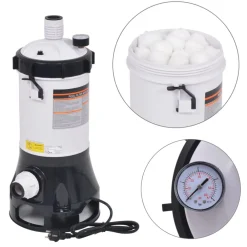 vidaXL Pompe filtrante de piscine 185 W 4,4 m³/h
