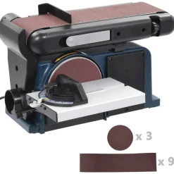 Outils-vidaXL Ponceuse à disque et à bande électrique 370 W 150 mm