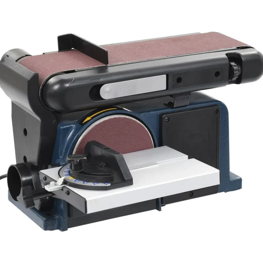 Outils-vidaXL Ponceuse à disque et à bande électrique 370 W 150 mm