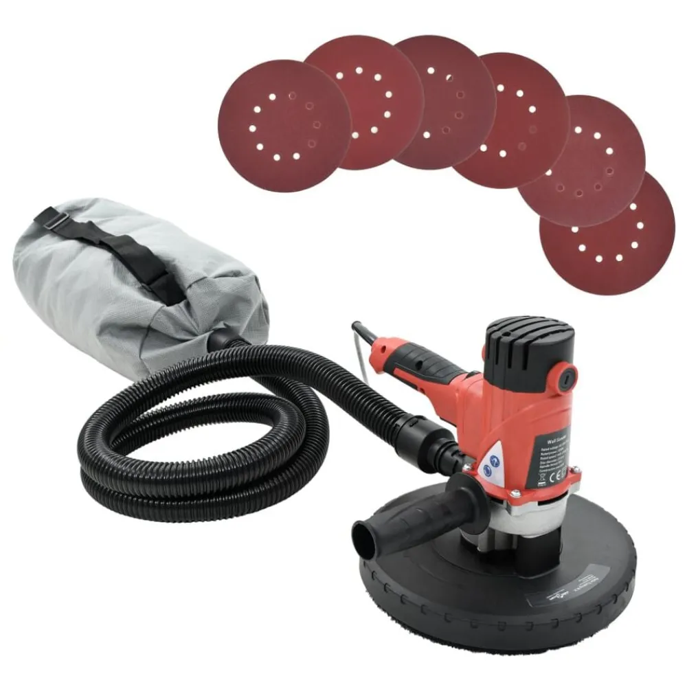 vidaXL Ponceuse pour cloison sèche avec fonction d'aspiration 1200 W