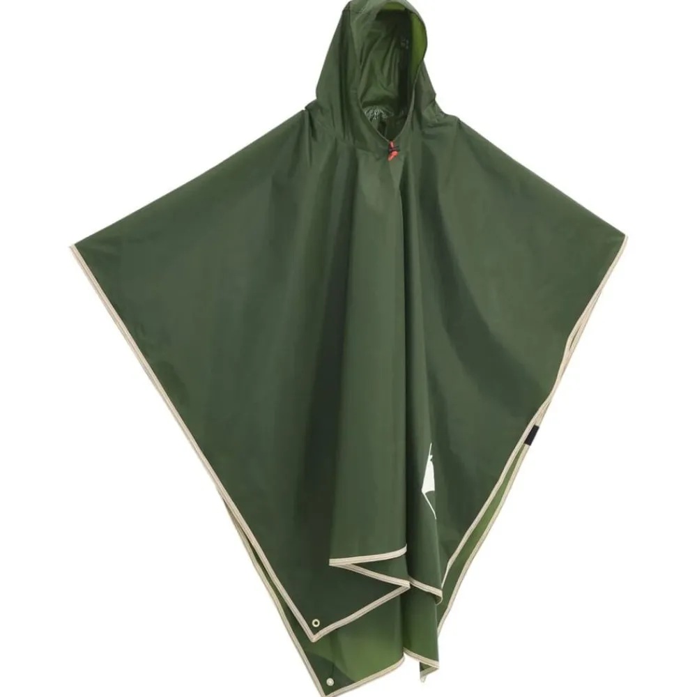 Loisirs De Plein Air-vidaXL Poncho de pluie avec capuche design 2 en 1 223x145 cm Vert
