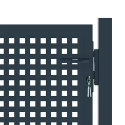 Clôtures & Barrières-vidaXL Portail de clôture Anthracite 102x75 cm Acier