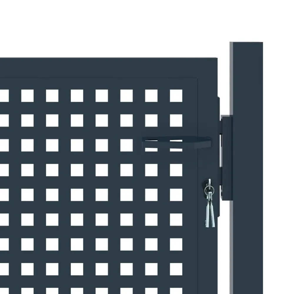 Clôtures & Barrières-vidaXL Portail de clôture Anthracite 102x75 cm Acier