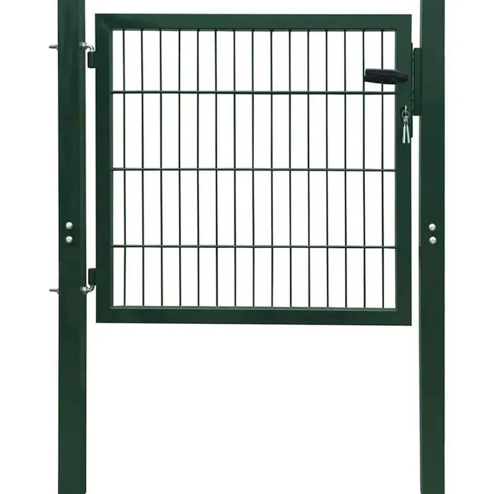 Clôtures & Barrières-vidaXL Portail de clôture 2D (simple) 100x80 cm Vert