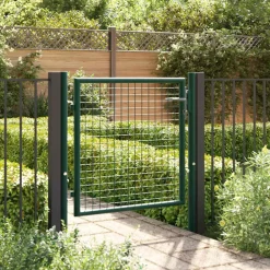 Clôtures & Barrières-vidaXL Portail de clôture en acier 100x75 cm vert