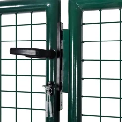 vidaXL Portail de clôture en acier 300x100 cm vert