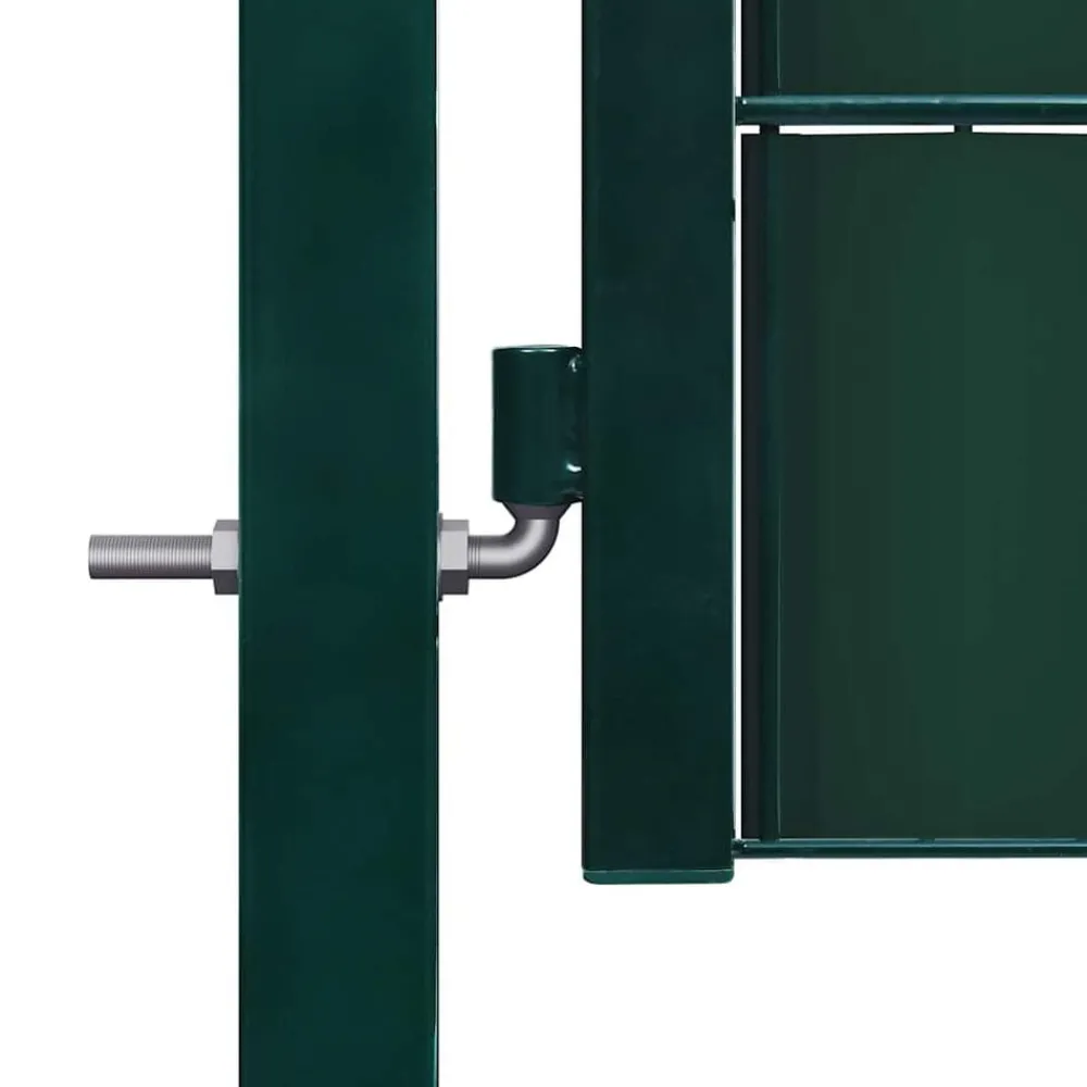 vidaXL Portail de clôture en PVC et acier 100 x 81 cm