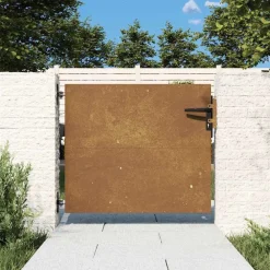 vidaXL Portail de jardin 85x75 cm acier corten