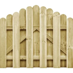 vidaXL Portail de jardin bois de pin imprégné 100x75 cm