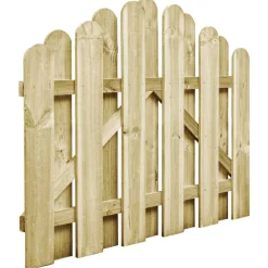 vidaXL Portail de jardin bois de pin imprégné 100x75 cm